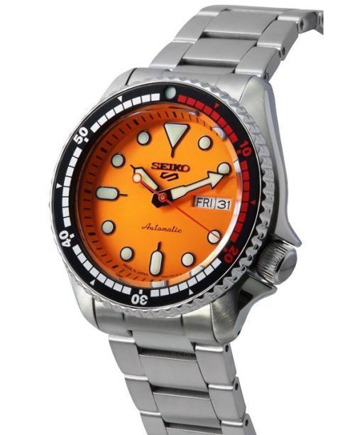 セイコー 5 スポーツ SKX 55 周年記念限定版オレンジ ダイヤル 24 宝石自動巻 SRPK07J1 100M メンズ腕時計