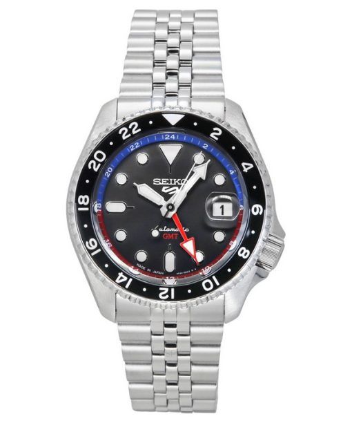 セイコー 5 スポーツ SKX スタイル GMT ステンレススチール グレー ダイヤル 24 宝石自動 SSK021J1 100M メンズ腕時計