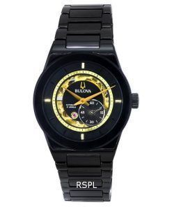 ブローバ モダン ミレニア セミスケルトン ブラック ダイヤル 自動巻き 98A291 メンズ腕時計 ja