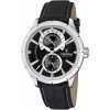 フェスティナ レトロ レザー ストラップ多機能ブラック ダイヤル クォーツ F16573-3 メンズ腕時計