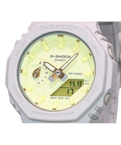 Casio G-Shock Nature's Colour Series Analog Digital Yellow Dial Quartz GMA-S2100NC-4A 200M Women's Watch