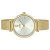 Casio Analog Gold Tone Stainless Steel White Dial Quartz LTP-2024VMG-7C Women's Watch With Bangle Set