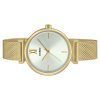 Casio Analog Gold Tone Stainless Steel White Dial Quartz LTP-2024VMG-7C Women's Watch With Bangle Set