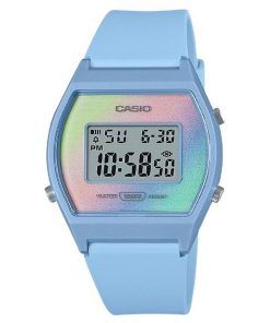 Casio Digital Blue Resin Strap Multicolor Dial Quartz LW-205H-2 Women's Watch