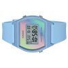 Casio Digital Blue Resin Strap Multicolor Dial Quartz LW-205H-2 Women's Watch