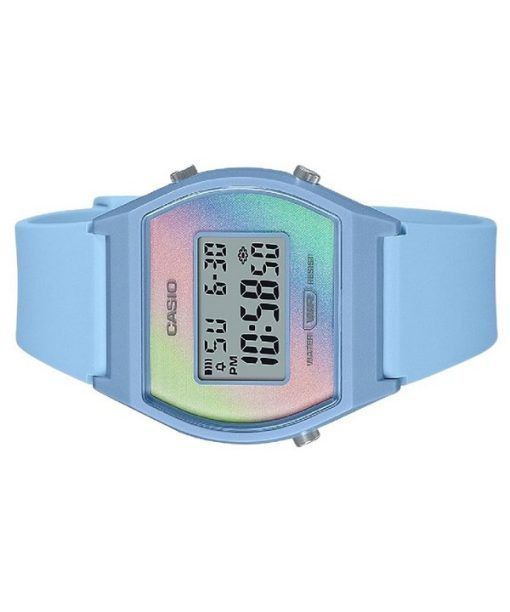 Casio Digital Blue Resin Strap Multicolor Dial Quartz LW-205H-2 Women's Watch
