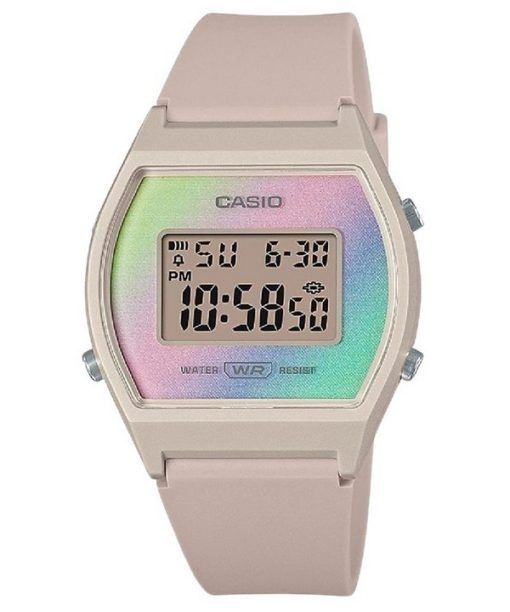 Casio Digital Resin Strap Multicolor Dial Quartz LW-205H-4 Women's Watch