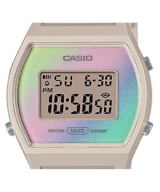 Casio Digital Resin Strap Multicolor Dial Quartz LW-205H-4 Women's Watch