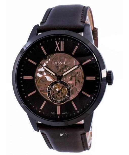 Fossil Townsman ブラウン ダイヤル 自動巻きスケルトン ME3155 メンズ 腕時計