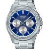 Casio Enticer Analog Stainless Steel Blue Dial Quartz MTP-1375D-2A1 Men's Watch