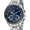 マセラティ トラグアルド クロノグラフ ステンレススチール ブルー ダイヤル クォーツ R8873612014 100M メンズ腕時計