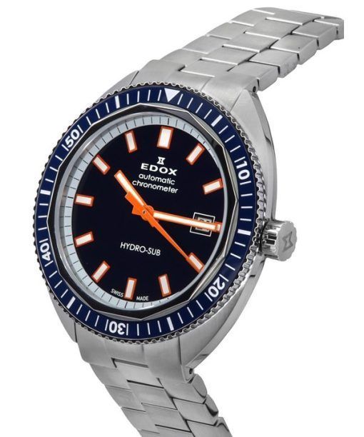 エドックス ハイドロ サブ オートマチック クロノメーター 限定版 ブルー ダイヤル ダイバーズ 80128 3BUM BUIO 300M メンズ腕時計