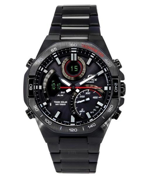 カシオ エディフィス アナログ デジタル モバイル リンク ブラック ダイヤル タフ ソーラー ECB-950DC-1A 100M メンズ腕時計
