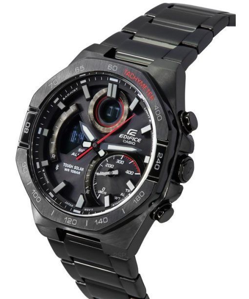 カシオ エディフィス アナログ デジタル モバイル リンク ブラック ダイヤル タフ ソーラー ECB-950DC-1A 100M メンズ腕時計