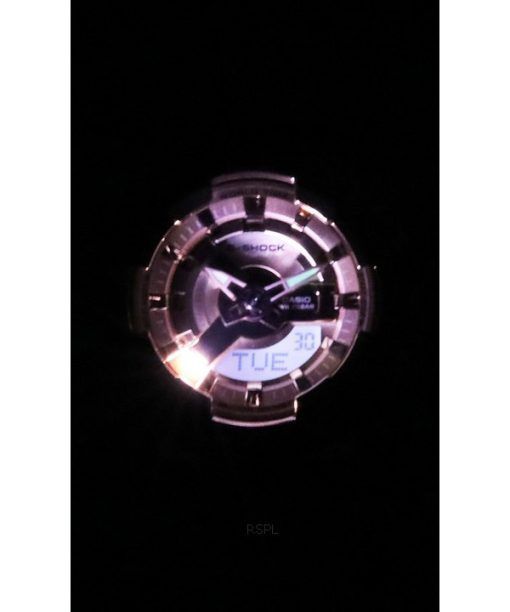 カシオ G ショック アナログ デジタル 樹脂ストラップ ローズゴールドトーン クォーツ GM-S110PG-4A 200 レディース腕時計