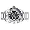 インヴィクタ ヴェノム GMT ステンレススチール ブラック ダイヤル クォーツ 45729 100M メンズ腕時計