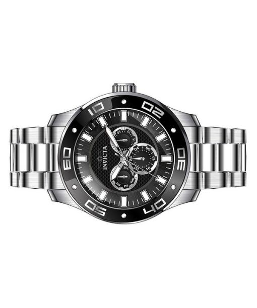インヴィクタ プロ ダイバースキューバ GMT ステンレススチール ブラック ダイヤル クォーツ 45756 100M メンズ腕時計