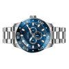 インヴィクタ プロ ダイバースキューバ GMT ステンレススチール ブルー ダイヤル クォーツ 45757 100M メンズ腕時計