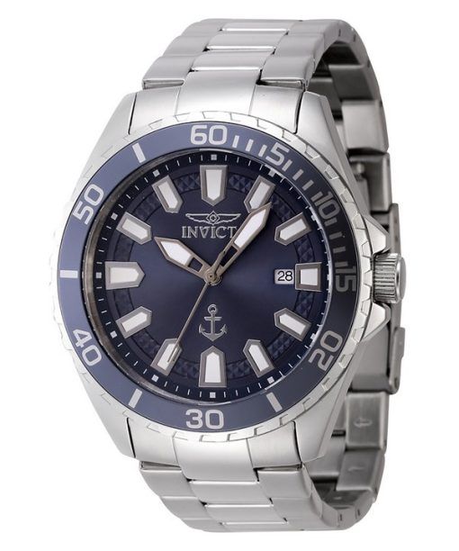 インヴィクタ オーシャン ボヤージュ ステンレススチール ブルー ダイヤル クォーツ 46278 メンズ腕時計