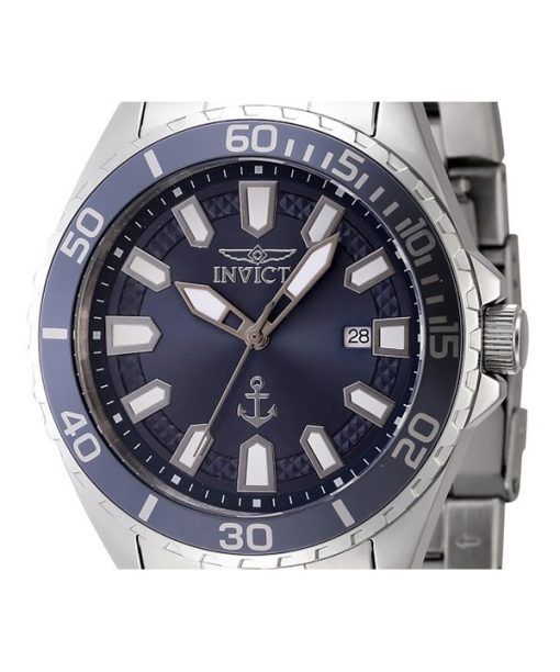 インヴィクタ オーシャン ボヤージュ ステンレススチール ブルー ダイヤル クォーツ 46278 メンズ腕時計