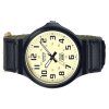 カシオ スタンダード アナログ クロスストラップ ベージュ ダイヤル クォーツ MW-240B-3BV メンズ腕時計