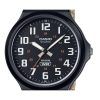 カシオ スタンダード アナログ クロスストラップ ブラック ダイヤル クォーツ MW-240B-5BV メンズ腕時計