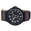 カシオ スタンダード アナログ クロスストラップ ブラック ダイヤル クォーツ MW-240B-5BV メンズ腕時計