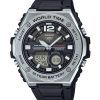 カシオ スタンダード アナログ デジタル 樹脂ストラップ ブラック ダイヤル クォーツ MWQ-100-1AV 100M メンズ腕時計