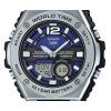 カシオ スタンダード アナログ デジタル 樹脂ストラップ ブルー ダイヤル クォーツ MWQ-100-2AV 100M メンズ腕時計