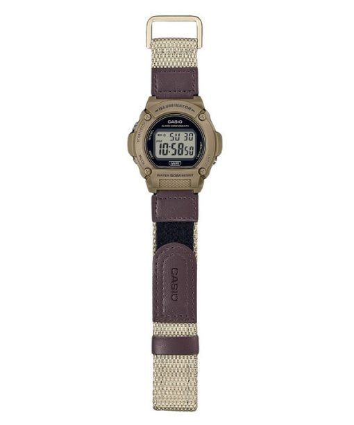 カシオ スタンダード ブラウン デジタル クロスストラップ クォーツ W-219HB-5AV メンズ腕時計
