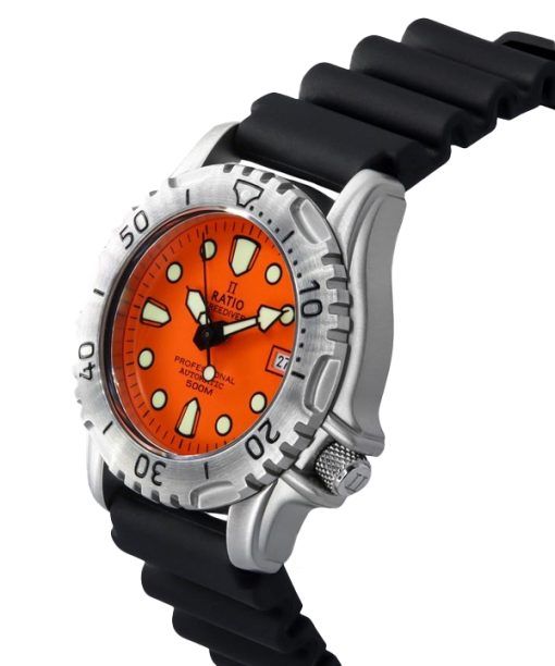 Ratio FreeDiver プロフェッショナル 500M サファイア オレンジ ダイヤル自動巻き 32GS202A-ORG メンズ腕時計