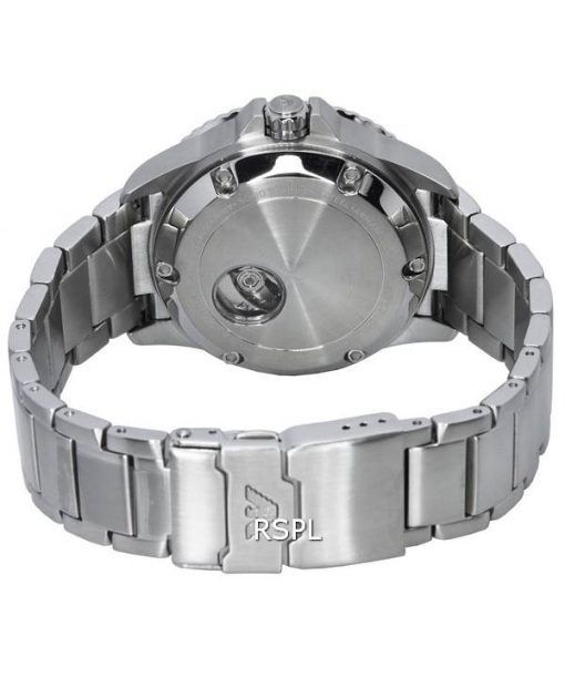 エンポリオ アルマーニ メカニコ ステンレス スチール ブルー ダイヤル自動巻き AR60059 100 M メンズ腕時計 ja