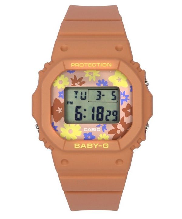 カシオ Baby-G レトロ フラワー フィールド デジタル 樹脂ストラップ クォーツ BGD-565RP-4 100M レディース腕時計