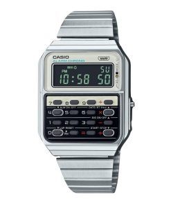 カシオ ヴィンテージ ヘリテージ カラー デジタル ステンレススチール クォーツ CA-500WE-7B ユニセックス電卓時計