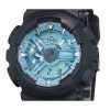 カシオ G ショック アナログ デジタル 樹脂ストラップ オーシャン ブルー ダイヤル クォーツ GA-110CD-1A2 200M メンズ腕時計