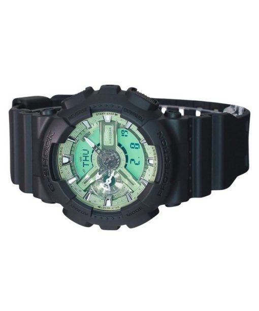 カシオ G ショック アナログ デジタル 樹脂ストラップ ミント グリーン ダイヤル クォーツ GA-110CD-1A3 200M メンズ腕時計