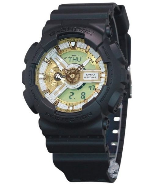 カシオ G ショック アナログ デジタル 樹脂ストラップ ゴールド ダイヤル クォーツ GA-110CD-1A9 200M メンズ腕時計