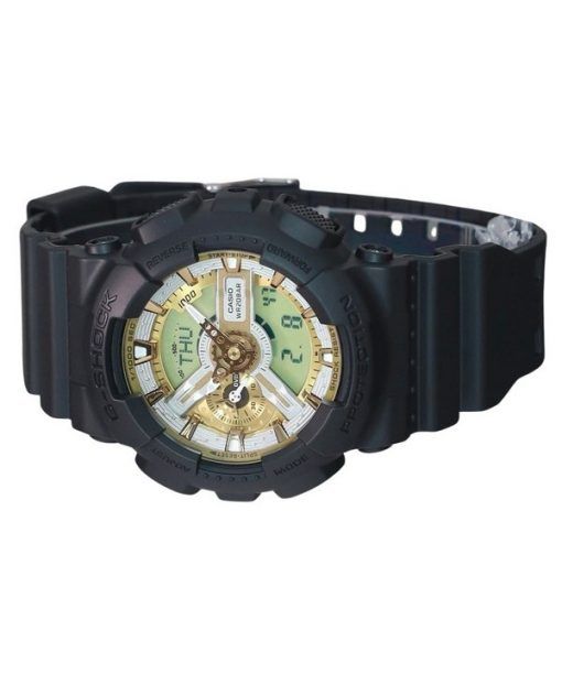カシオ G ショック アナログ デジタル 樹脂ストラップ ゴールド ダイヤル クォーツ GA-110CD-1A9 200M メンズ腕時計