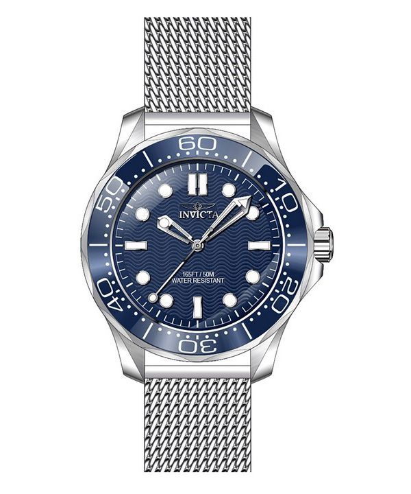 インヴィクタ プロ ダイバー ステンレススチール ブルー ダイヤル クォーツ 45981 メンズ腕時計