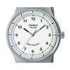 カシオ スタンダード アナログ ステンレススチール ホワイト ダイヤル ソーラー MTP-RS105D-7BV メンズ腕時計