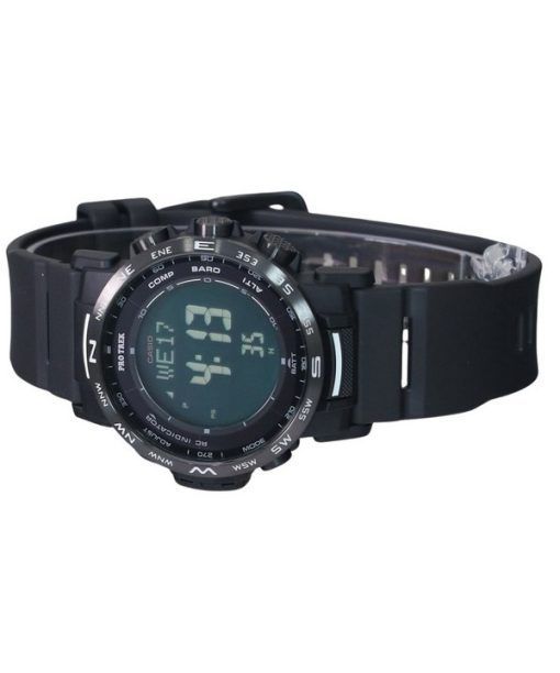 カシオ プロ トレック クライマー デジタル バイオベース樹脂ストラップ タフソーラー PRW-35Y-1B 100M メンズ腕時計