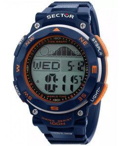セクター EX-35 デジタル ブラック ダイヤル クォーツ R3251534001 100M メンズ腕時計