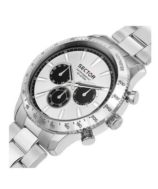 セクター 270 多機能ステンレススチール ホワイト ダイヤル クォーツ R3253578027 メンズ腕時計