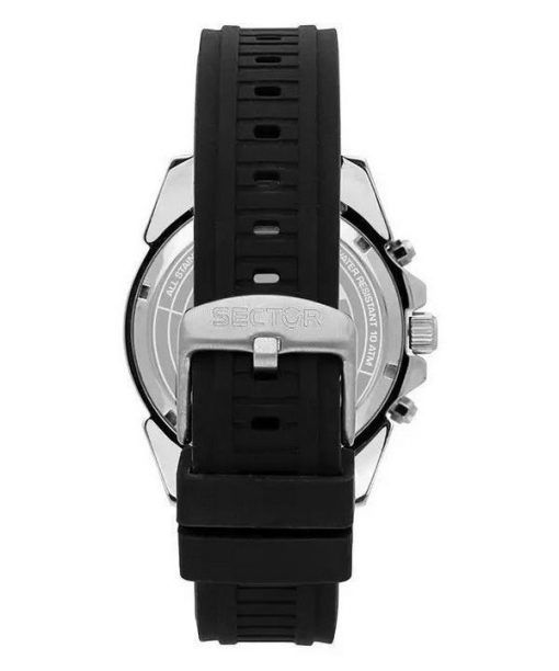 セクター 450 クロノグラフ プラスチック ストラップ ブラック ダイヤル クォーツ R3271776011 100M メンズ腕時計