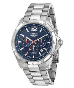 セクター 650 クロノグラフ ステンレススチール ブルー ダイヤル クォーツ R3273631003 100M メンズ腕時計