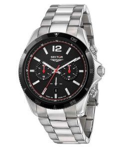 セクター 650 クロノグラフ ステンレススチール ブラック ダイヤル クォーツ R3273631004 100M メンズ腕時計
