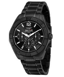 セクター 790 クロノグラフ ブラック ダイヤル ステンレススチール クォーツ R3273631004 100M メンズ腕時計