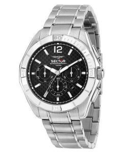 セクター 790 クロノグラフ ステンレススチール ブラック ダイヤル クォーツ R3273636003 100M メンズ腕時計