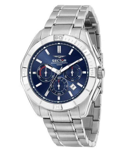 セクター 790 クロノグラフ ステンレススチール ブルー ダイヤル クォーツ R3273636004 100M メンズ腕時計
