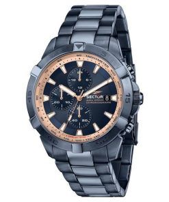 セクター ADV2500 クロノグラフ ステンレススチール ブルー ダイヤル クォーツ R3273643007 100M メンズ腕時計